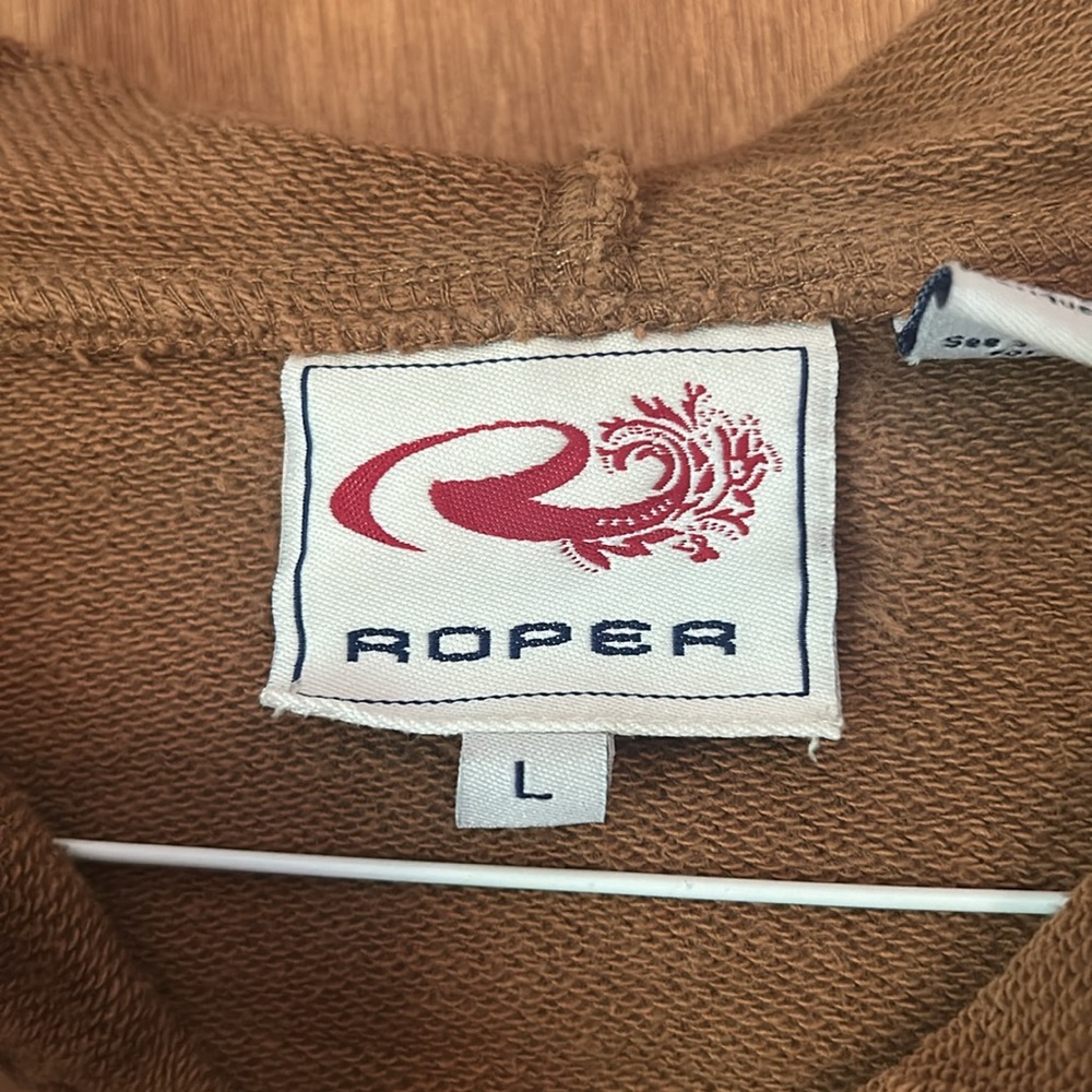 Vintage Roper Zip Up Hooded Embellished Sweatshirt. Women’s large - Picture 4 of 8